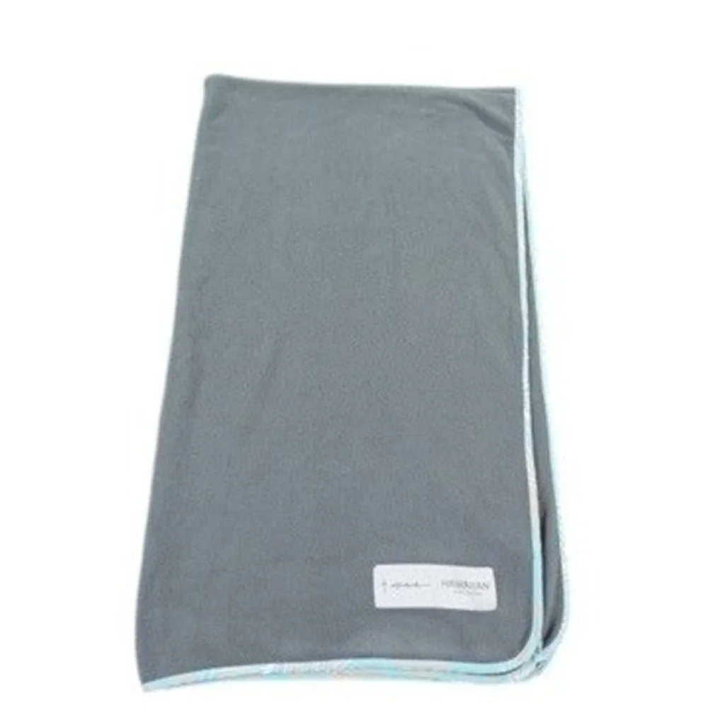 Hawaiian Airlines Kealopiko Blanket Gray Fleece Travel Throw Lap 64x40 Logo